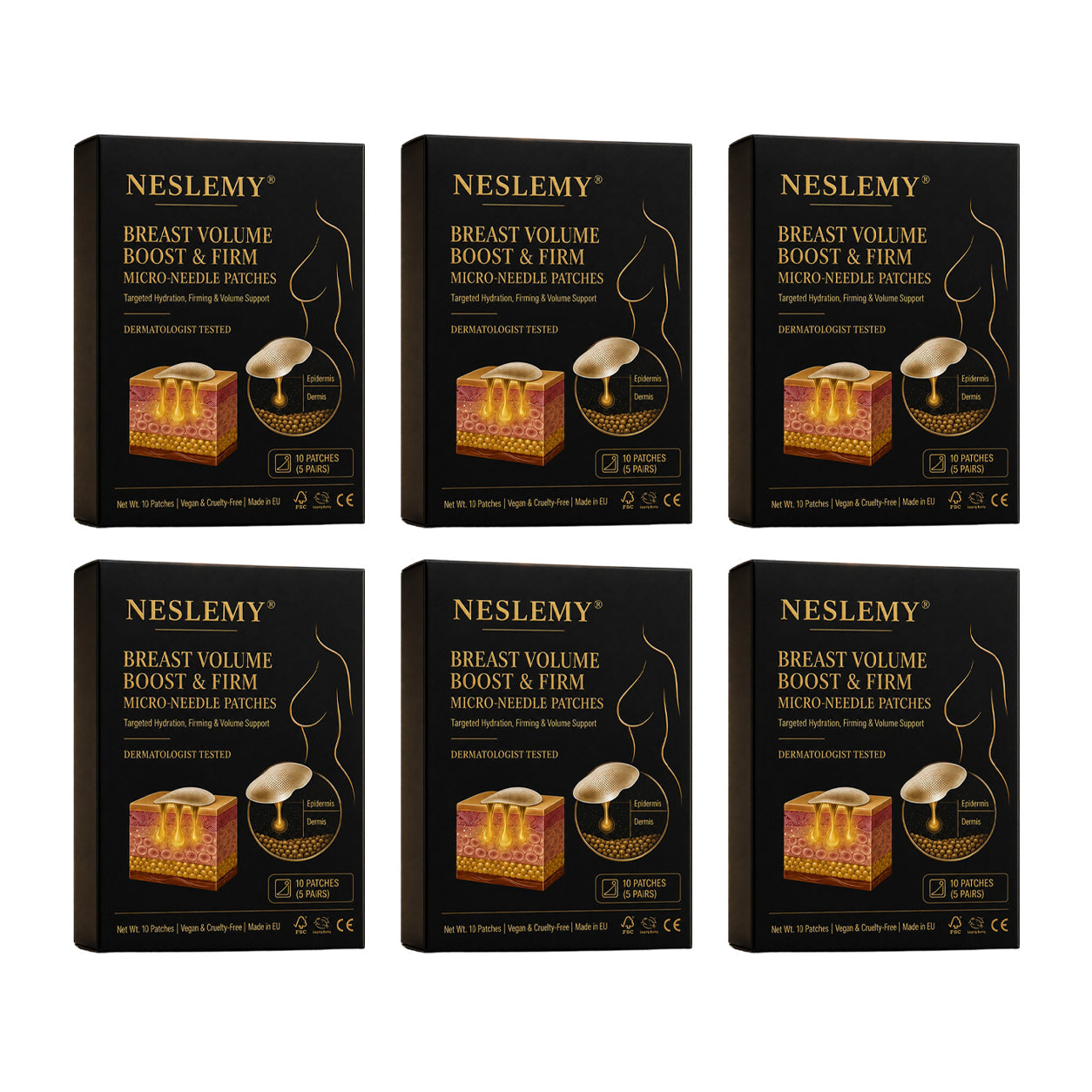 ✨ New Beauty Secret: NESLEMY® Bust & Body Micro-Tip Firming Patches 💕
