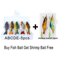 Fish Bait + Shrimp Bait（7pcs）